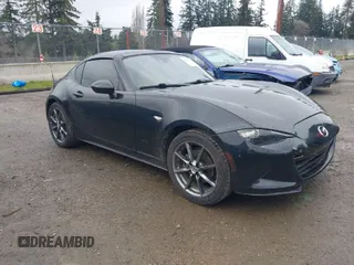 2017 Mazda MX-5 Miata RF Grand Touring with VIN JM1NDAM73H0103352, listed as a IAAI auction lot 41861222 with 73,557 mi miles. Bid and sale history available at carsss.com. Image 1.