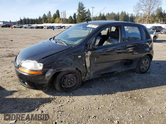 2008 Chevrolet Aveo LS with VIN KL1TD66608B164419, listed as a Copart auction lot 51552215 with 158,791 mi miles and Salvage Title. Bid and sale history available at DreamBid. Image 1.