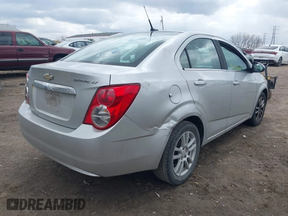 2012 Chevrolet Sonic LT with VIN 1G1JC5SH1C4136526, listed as a IAAI auction lot 41880812 with 169,587 mi miles and . Bid and sale history available at DreamBid. Image 4.