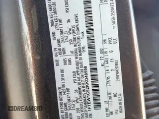 2019 Ford F-150 XL with VIN 1FTEW1C52KKD48598, listed as a Copart auction lot 52421275 with 224,682 mi miles and Salvage Title. Bid and sale history available at DreamBid. Image 13.