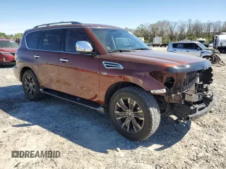 2017 Nissan Armada Platinum with VIN JN8AY2NF5H9303731, listed as a Copart auction lot 48478935 with 125,384 mi miles and Salvage Title. Bid and sale history available at carsss.com. Image 4.