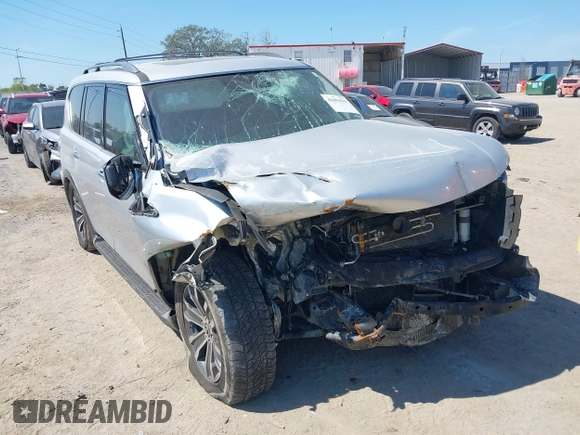 2018 Nissan Armada SV with VIN JN8AY2ND7J9058404, listed as a IAAI auction lot 41691913 with 118,704 mi miles. Bid and sale history available at carsss.com. Image 6.