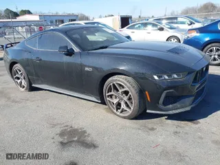 2024 Ford Mustang GT with VIN 1FA6P8CF1R5404032, listed as a IAAI auction lot 41670917 with 18,695 mi miles. Bid and sale history available at carsss.com. Image 1.