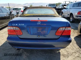 2003 Mercedes-Benz CLK 320 with VIN WDBLK65G43T140067, listed as a Copart auction lot 66206574 with 160,827 mi miles and Clean Title. Bid and sale history available at carsss.com. Image 6.