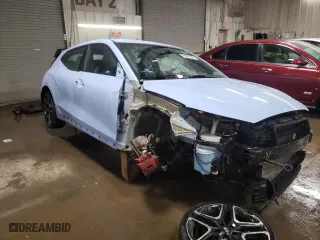 2022 Hyundai Veloster N with VIN KMHT36AH2NU013257, listed as a Copart auction lot 78033464 with 37,257 mi miles and Salvage Title. Bid and sale history available at carsss.com. Image 4.