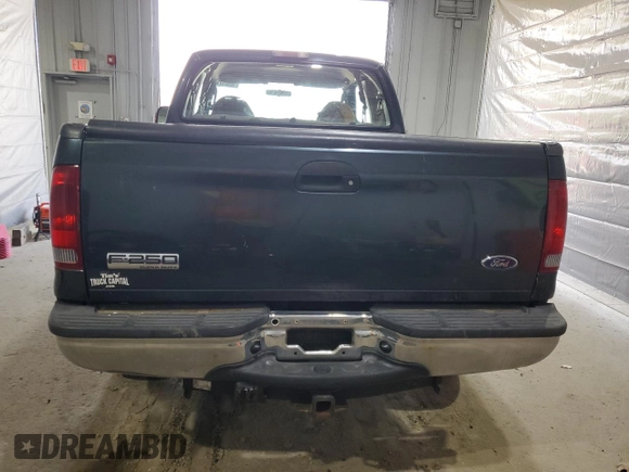 2007 Ford F-250 XL with VIN 1FTSX21P57EA29325, listed as a Copart auction lot 56351275 with 168,834 mi miles and Salvage title. Bid and sale history available at DreamBid. Image 6.