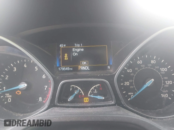 2016 Ford Focus SE with VIN 1FADP3F2XGL247497, listed as a IAAI auction lot 41654854 with 179,549 mi miles. Bid and sale history available at carsss.com. Image 7.