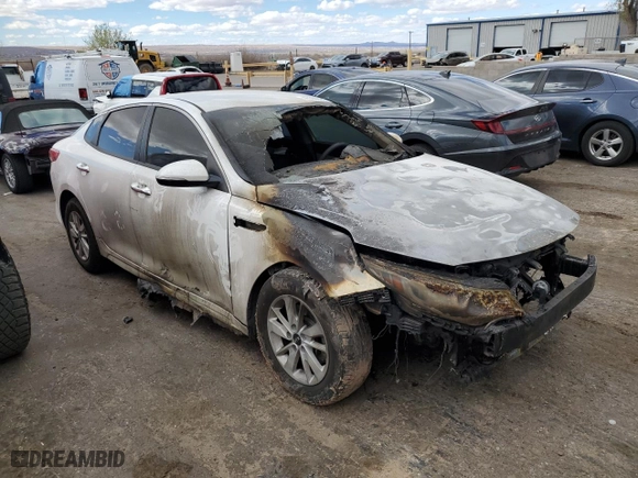 2018 Kia Optima LX with VIN 5XXGT4L34JG223838, listed as a Copart auction lot 48594695 with 0 mi miles and Salvage Title. Bid and sale history available at carsss.com. Image 4.