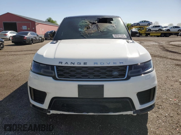 2019 Land Rover Range Rover Sport HSE with VIN SALWR2RKXKA827722, listed as a Copart auction lot 57311325 with Not provided miles and Non repairable. Bid and sale history available at DreamBid. Image 5.
