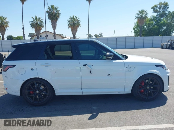 2020 Land Rover Range Rover Sport SVR with VIN SALWZ2RE3LA899227, listed as a IAAI auction lot 42368175 with 63,794 mi miles and . Bid and sale history available at DreamBid. Image 13.