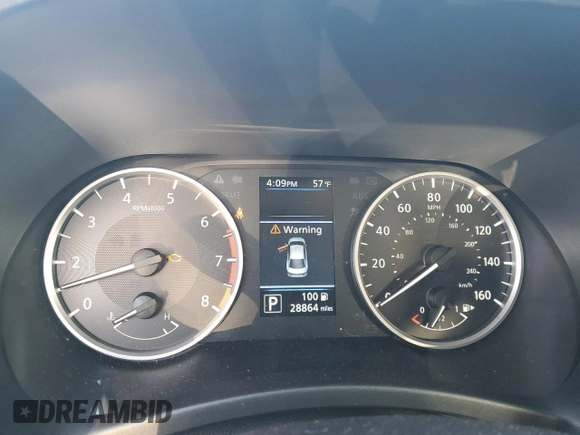 2024 Nissan Sentra S with VIN 3N1AB8BV2RY286834, listed as a Copart auction lot 47952315 with 28,864 mi miles and Salvage Title. Bid and sale history available at carsss.com. Image 9.