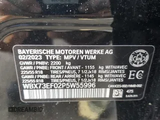 2023 BMW X1 xDrive28i with VIN WBX73EF02P5W55996, listed as a Copart auction lot 61164215 with 23,644 mi miles and Clean title. Bid and sale history available at DreamBid. Image 13.