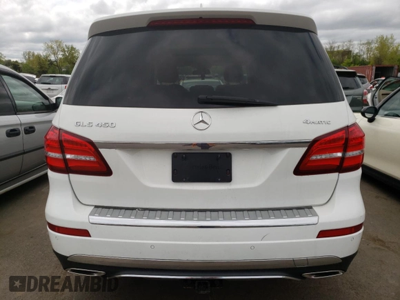 2018 Mercedes-Benz GLS 450 with VIN 4JGDF6EE9JB023186, listed as a Copart auction lot 53471364 with Not Provided miles and Salvage Title. Bid and sale history available at DreamBid. Image 6.