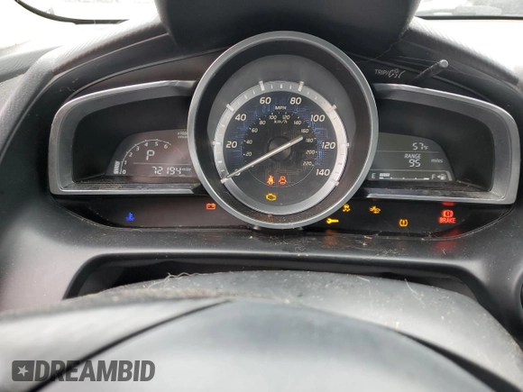 2016 Scion iA with VIN 3MYDLBZV5GY125659, listed as a Copart auction lot 56701824 with 72,194 mi miles and Salvage Title. Bid and sale history available at carsss.com. Image 9.