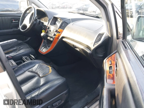 2003 Lexus RX 300 with VIN JTJGF10U030154568, listed as a IAAI auction lot 41473451 with 287,675 mi miles and . Bid and sale history available at DreamBid. Image 5.