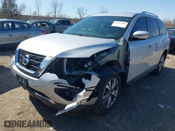 2018 Nissan Pathfinder SV with VIN 5N1DR2MM0JC654685, listed as a IAAI auction lot 41817909 with 94,644 mi miles and . Bid and sale history available at DreamBid. Image 2.