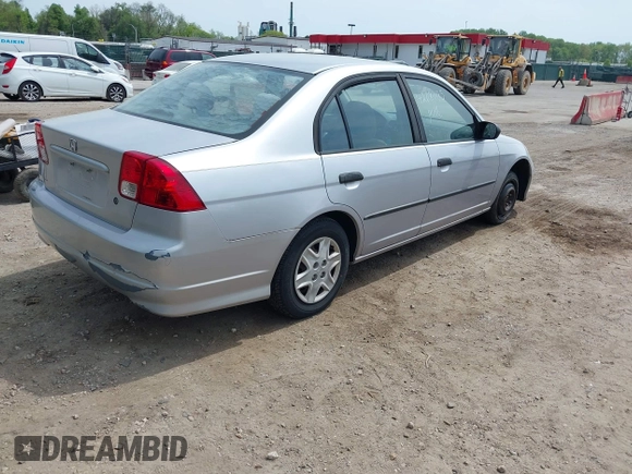 2005 Honda Civic VP with VIN 1HGES16395L004272, listed as a IAAI auction lot 42081185 with 190,587 mi miles and . Bid and sale history available at DreamBid. Image 4.