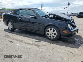 2003 Mercedes-Benz CLK 320 with VIN WDBLK65G43T140926, listed as a Copart auction lot 54426345 with 65,221 mi miles and Salvage Title. Bid and sale history available at DreamBid. Image 4.