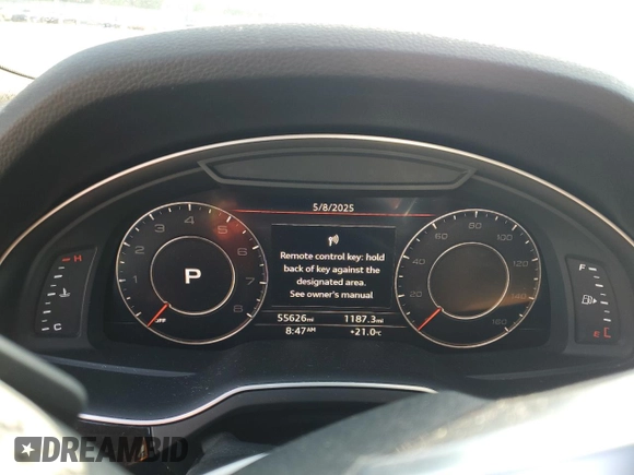 2018 Audi Q7 Prestige z VIN WA1VAAF72JD023846, wystawiony jako Copart lot #56016385 z przebiegiem 55 626 mil mil oraz Szkoda całkowita • Salvage title. Historia ofert i sprzedaży dostępna na DreamBid. Obrazek 9.