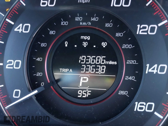 2014 Honda Accord Sport with VIN 1HGCR2F5XEA299260, listed as a IAAI auction lot 41681148 with 193,686 mi miles and . Bid and sale history available at carsss.com. Image 7.