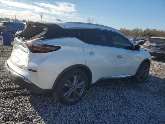 2023 Nissan Murano Platinum with VIN 5N1AZ2DS8PC139539, listed as a Copart auction lot 83674414 with 14,324 mi miles and Salvage Title. Bid and sale history available at carsss.com. Image 3.