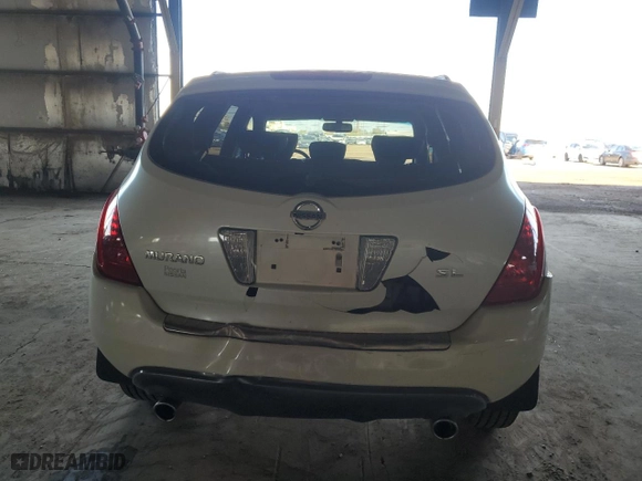 2007 Nissan Murano S with VIN JN8AZ08T27W502366, listed as a Copart auction lot 51019105 with 70,502 mi miles and Salvage Title. Bid and sale history available at carsss.com. Image 6.
