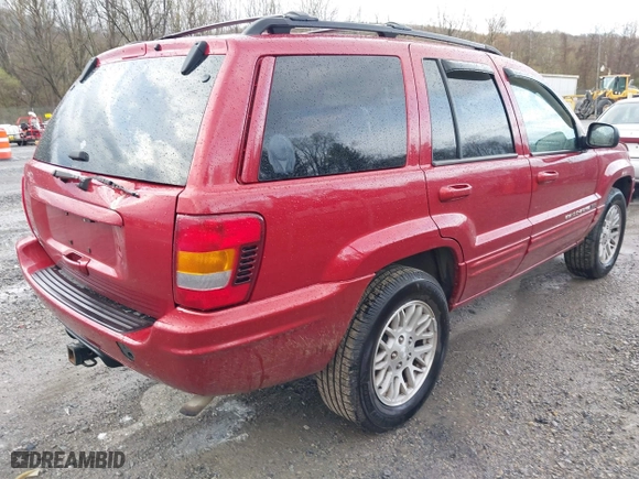 2004 Jeep Grand Cherokee Limited with VIN 1J4GW58S94C299311, listed as a IAAI auction lot 41912467 with 55,736 mi miles. Bid and sale history available at carsss.com. Image 4.