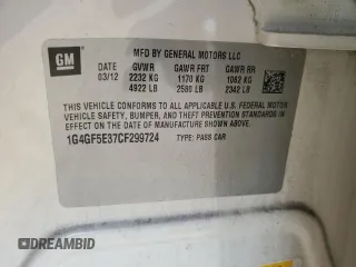 2012 Buick LaCrosse Premium 2 with VIN 1G4GF5E37CF299724, listed as a Copart auction lot 86262264 with 56,964 mi miles and Salvage Title. Bid and sale history available at carsss.com. Image 12.