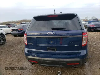2014 Ford Utility Police Interceptor with VIN 1FM5K8AR5EGC26461, listed as a Copart auction lot 80434614 with 129,752 mi miles and Salvage Title. Bid and sale history available at carsss.com. Image 6.