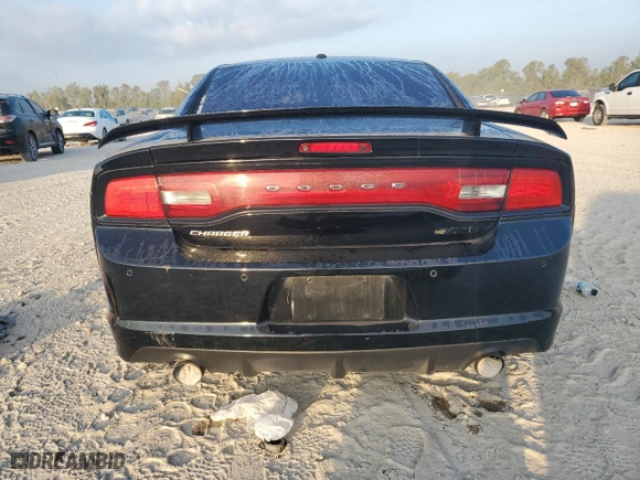 2012 Dodge Charger SRT8 with VIN 2C3CDXEJ8CH103618, listed as a Copart auction lot 77995704 with 0 mi miles and Salvage Title. Bid and sale history available at carsss.com. Image 6.