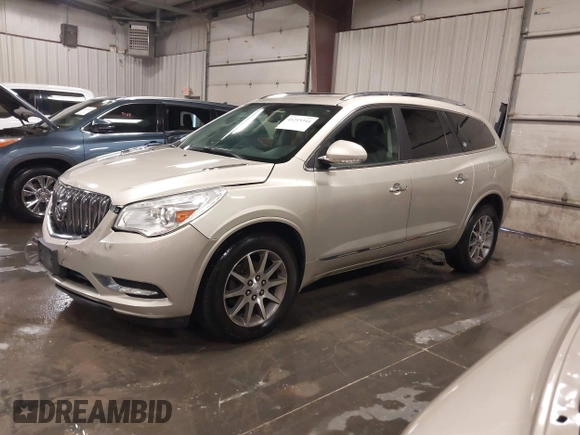 2014 Buick Enclave Leather with VIN 5GAKVBKD9EJ117343, listed as a IAAI auction lot 41219344 with 152,195 mi miles and . Bid and sale history available at DreamBid. Image 18.