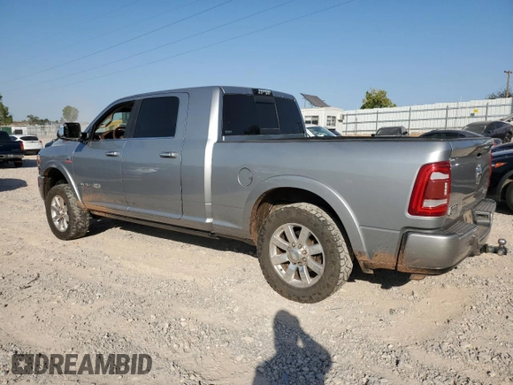 2021 Ram 2500 Longhorn with VIN 3C6UR5PLXMG576496, listed as a Copart auction lot 76097194 with 115,712 mi miles and Salvage title. Bid and sale history available at DreamBid. Image 2.