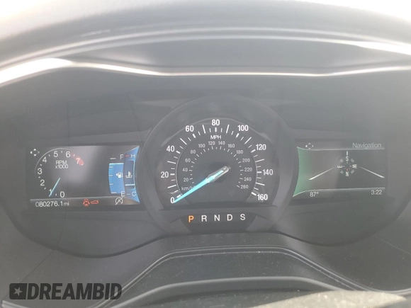 2020 Ford Fusion Titanium with VIN 3FA6P0K96LR199681, listed as a Copart auction lot 49007905 with 80,276 mi miles and Salvage title. Bid and sale history available at DreamBid. Image 9.
