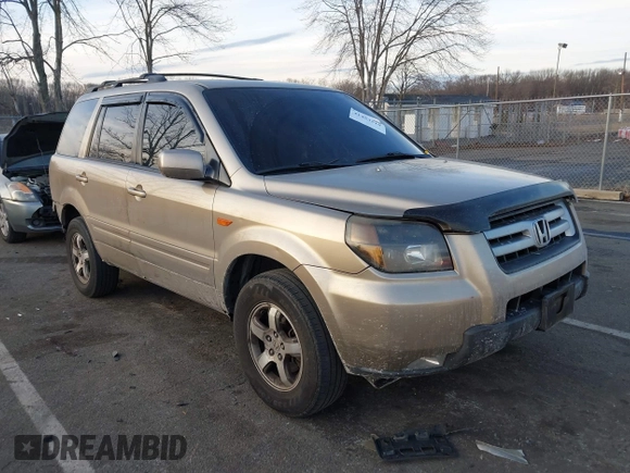 2007 Honda Pilot EX-L with VIN 2HKYF18667H509331, listed as a IAAI auction lot 41453510 with 228,746 mi miles and . Bid and sale history available at DreamBid. Image 1.