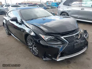 2017 Lexus RC with VIN JTHHE5BC3H5015470, listed as a IAAI auction lot 41559600 with 63,617 mi miles. Bid and sale history available at carsss.com. Image 1.