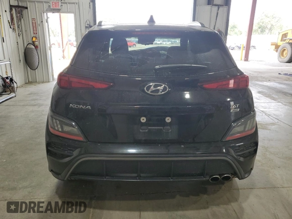 2022 Hyundai Kona N Line with VIN KM8K3CA35NU753190, listed as a Copart auction lot 62515424 with 51,110 mi miles and Salvage title. Bid and sale history available at DreamBid. Image 6.