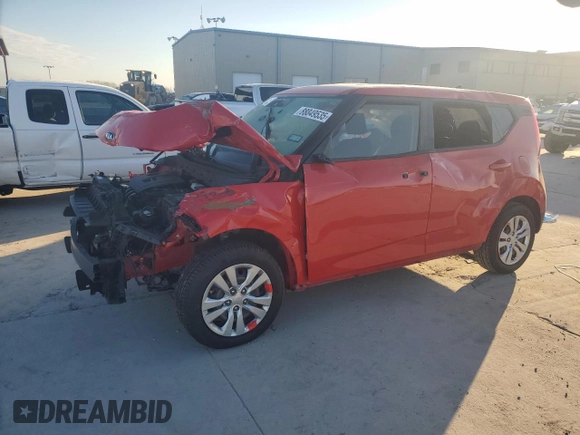 2020 Kia Soul S with VIN KNDJ23AU4L7057590, listed as a Copart auction lot 88849535 with 72,788 mi miles and Salvage Title. Bid and sale history available at carsss.com. Image 1.