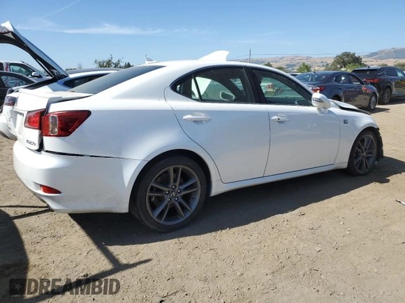 2013 Lexus IS 250 with VIN JTHBF5C2XD5191502, listed as a Copart auction lot 58198485 with 126,468 mi miles and Clean title. Bid and sale history available at DreamBid. Image 3.