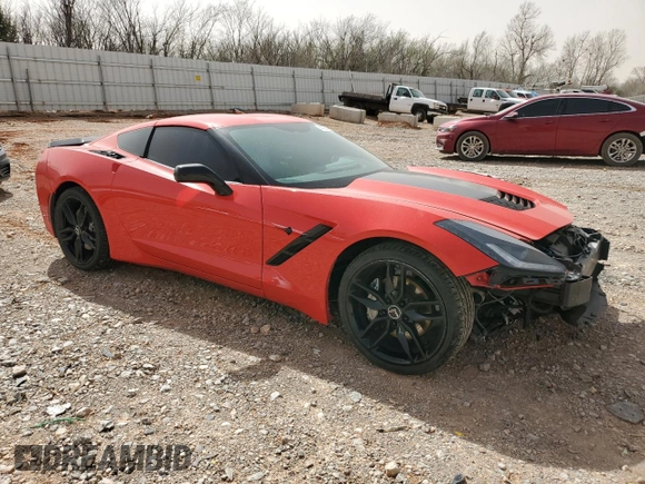 2015 Chevrolet Corvette 1LT with VIN 1G1YA2D74F5117037, listed as a Copart auction lot 49231505 with 50,488 mi miles and Salvage title. Bid and sale history available at DreamBid. Image 4.