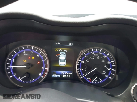 2015 Infiniti Q50 Premium with VIN JN1BV7AP1FM351633, listed as a IAAI auction lot 41880366 with 106,564 mi miles. Bid and sale history available at carsss.com. Image 7.