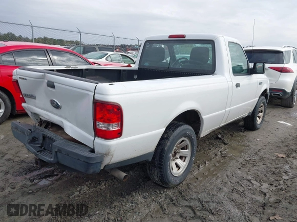 2010 Ford Ranger XL with VIN 1FTKR1AD2APA06249, listed as a IAAI auction lot 41841274 with 56,306 mi miles. Bid and sale history available at carsss.com. Image 4.