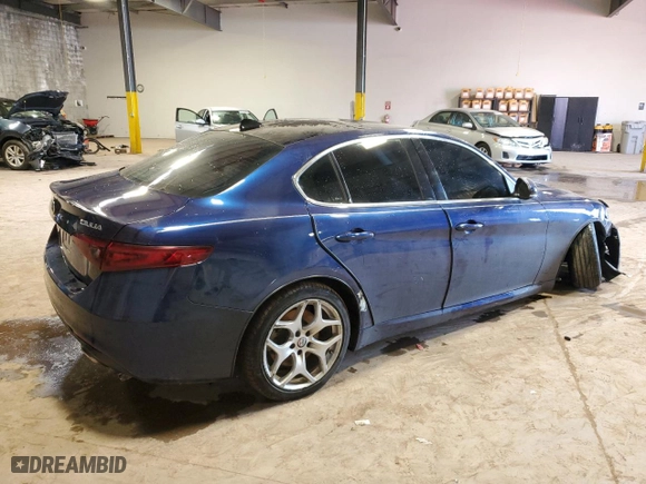 2020 Alfa Romeo Giulia Ti Sport with VIN ZARFANBN9L7626533, listed as a Copart auction lot 49007385 with 20,435 mi miles and Salvage Title. Bid and sale history available at carsss.com. Image 3.