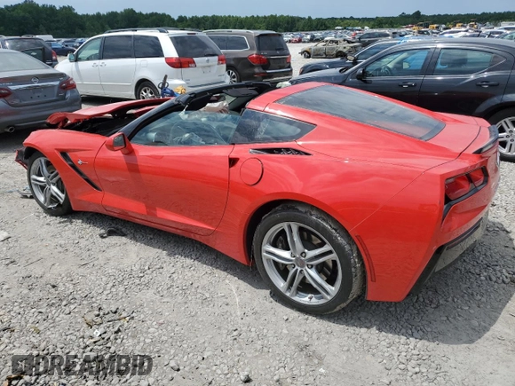 2017 Chevrolet Corvette 1LT with VIN 1G1YB2D70H5109758, listed as a Copart auction lot 63205154 with 5,471 mi miles and Salvage Title. Bid and sale history available at carsss.com. Image 2.