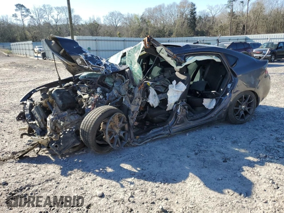 2016 Dodge Dart SXT Sport with VIN 1C3CDFFAXGD822560, listed as a Copart auction lot 49055625 with 0 mi miles and Salvage Title. Bid and sale history available at carsss.com. Image 1.