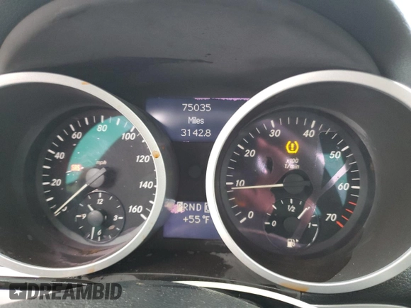 2008 Mercedes-Benz SLK-Class 3.0L with VIN WDBWK54F88F181341, listed as a Copart auction lot 83109284 with 75,035 mi miles and Salvage Title. Bid and sale history available at carsss.com. Image 9.