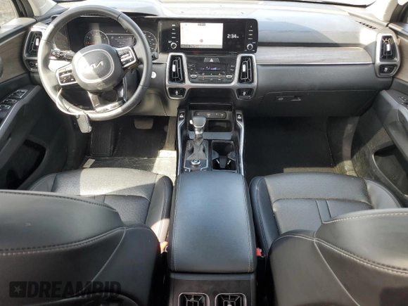 2023 Kia Sorento EX z VIN 5XYRH4LFXPG203750, wystawiony jako Copart lot #54191305 z przebiegiem 54 320 mil mil oraz Szkoda całkowita • Salvage title. Historia ofert i sprzedaży dostępna na DreamBid. Obrazek 8.