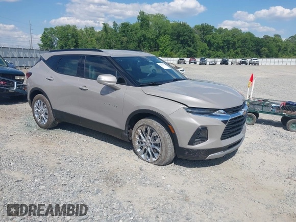 2021 Chevrolet Blazer LT with VIN 3GNKBCRS9MS582176, listed as a IAAI auction lot 42192476 with 29,863 mi miles and . Bid and sale history available at DreamBid. Image 1.