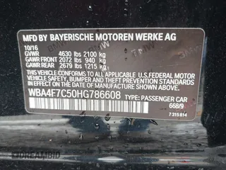 2017 BMW 4 Series 430i z VIN WBA4F7C50HG786608, wystawiony jako IAAI lot #42125231 z przebiegiem 111 665 mil mil oraz . Historia ofert i sprzedaży dostępna na DreamBid. Obrazek 9.