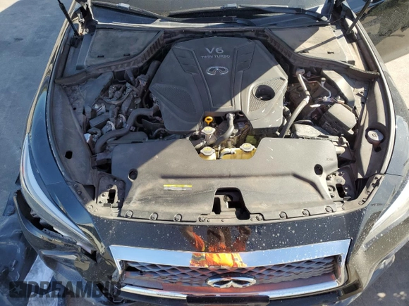 2019 Infiniti Q50 RED SPORT 400 with VIN JN1FV7APXKM761004, listed as a Copart auction lot 80199764 with 88,593 mi miles and Salvage Title. Bid and sale history available at carsss.com. Image 13.