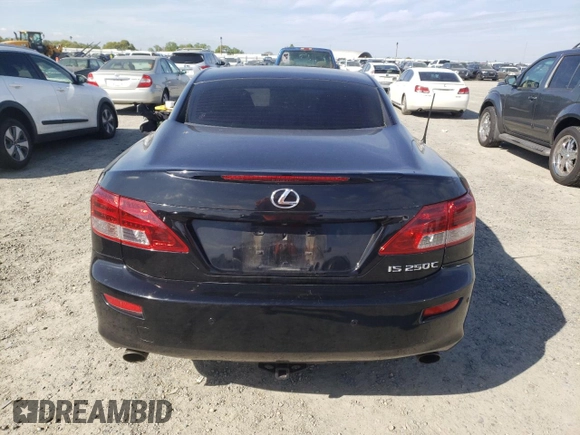 2011 Lexus IS 250 C with VIN JTHFF2C23B2515419, listed as a Copart auction lot 50800855 with 170,079 mi miles and Salvage title. Bid and sale history available at DreamBid. Image 6.